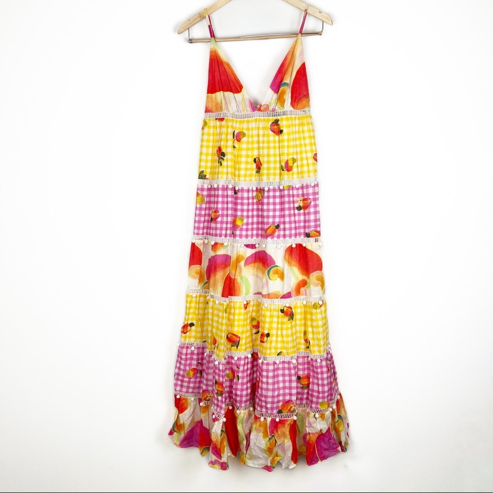 NWT | FARM Rio Mixed Picnic Maxi Dress - Picture 4 of 8
